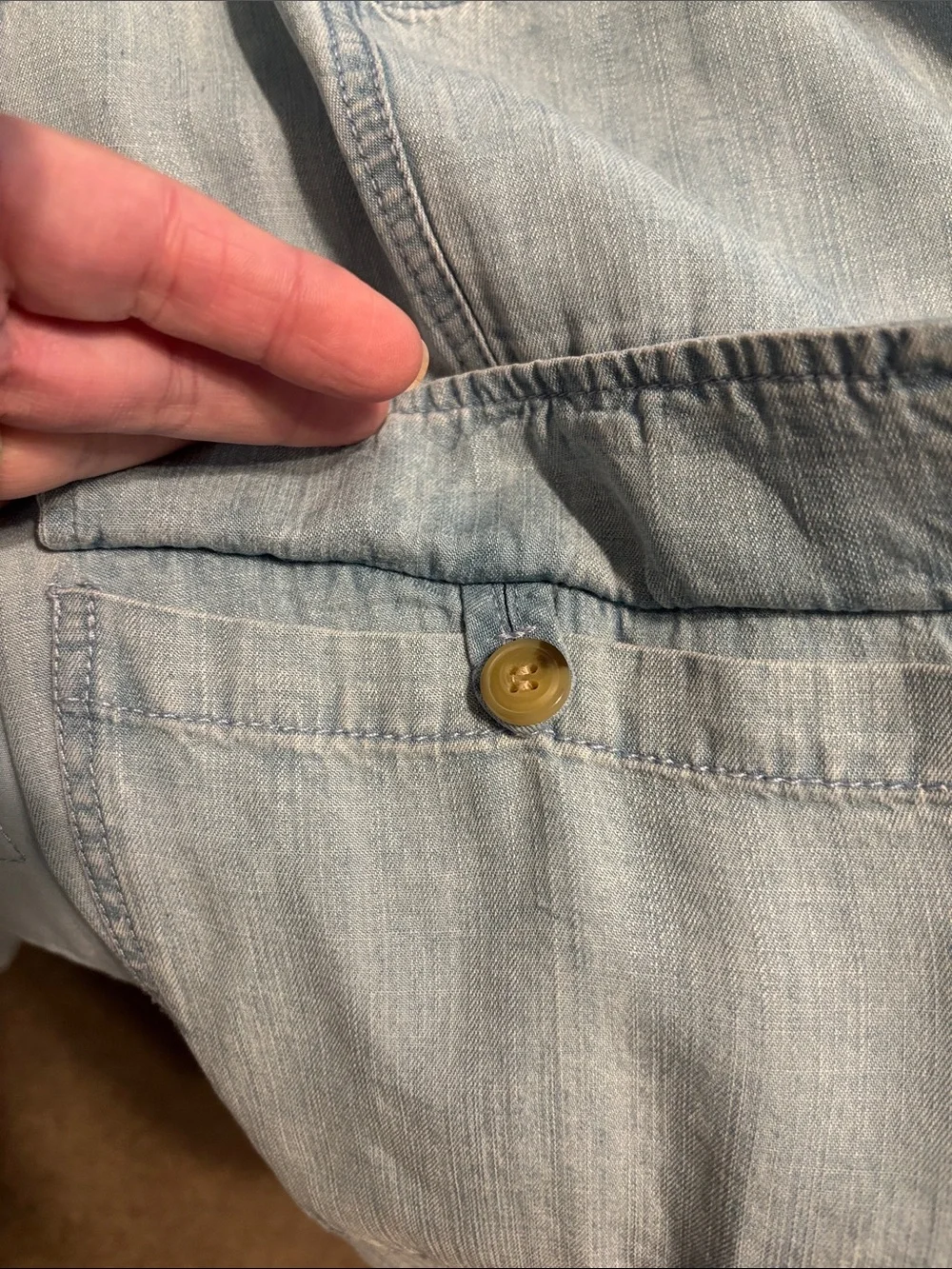 Velvet Hearts Tencel Cargo Denim Pants - Picture 7 of 9